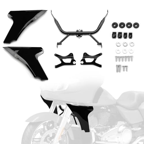 Side Fairing Panel Bracket Motorcycle Fairing Support Brackets Kit Fit for Touring Road Glide 2024-up,CVO Road Glide 2023-up,CVO Road Glide ST 2024-up (Vivid Black)