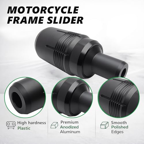 Black Frame Slider Replacement for Ninja 650 KRT Z650 Z650RS 17-25 - color: Black