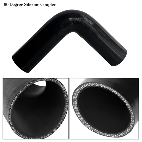 ID 1.75 inch 90 Degree Silicone Elbow Coupler Hose 7" Leg Length - size: ID: 1.75"