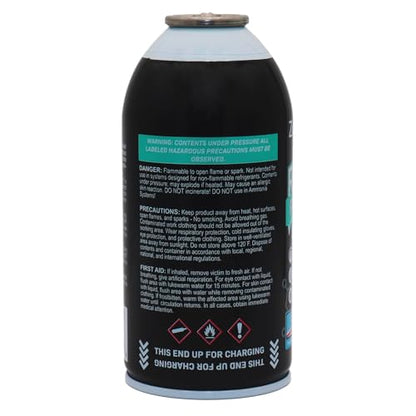 ZeroR® Permafrost for R1234YF AC Systems | Performance Booster | 4 Cans + 24" HD Can Tap Gauge - size: 4 Cans