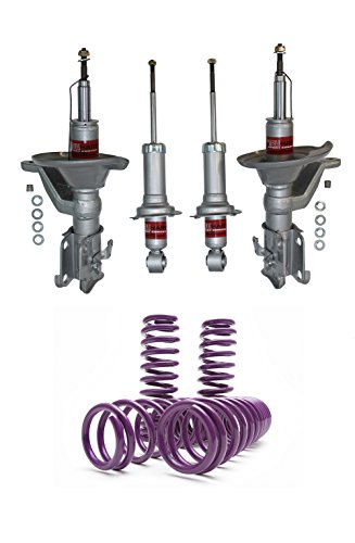 D2 Lowering Springs 2.0”F/2.0”R & Truhart Shocks 01-05 Civic, Incl Si