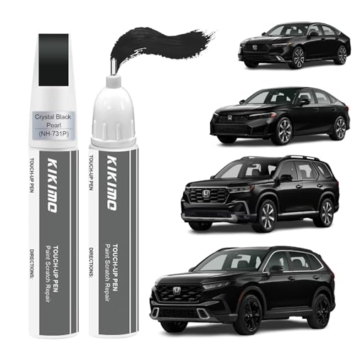 KIKIMO for Honda Touch Up Paint(Crystal Black Pearl(NH-731P)) - color: Crystal Black Pearl(NH-731P) for 2025 CR-V/2025 CIVIC/2025 Accord/2025 HR-V/2025 Pilot/2025 Odyssey/2025 Ridgeline/2026 Passport/2025 Passport