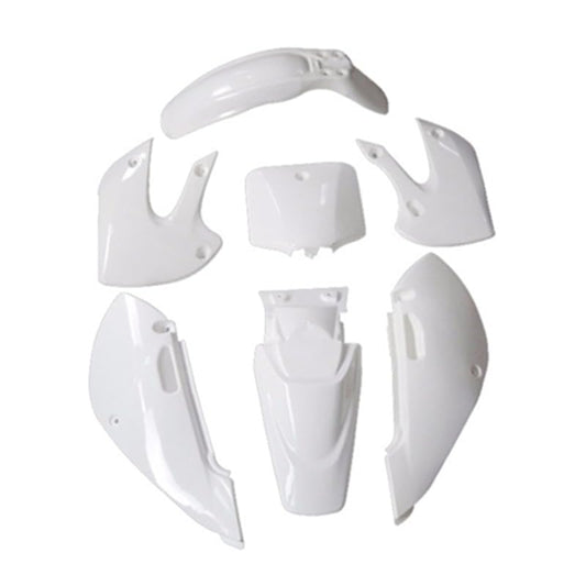 Fairing Kit Plastic Fender for KLX110 KX65 KLX 110 KX 65 DRZ110 RM65 Chinese 110cc 125cc 140cc 150cc 200cc Pit Dirt Bike Motorcycle Plastic Body Kit (White Plastics) - style: White Plastics