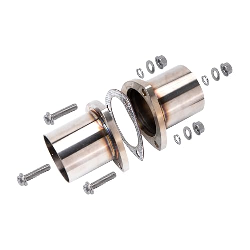 3 Blot 2.5" OD Exhaust Flange Repair Pipe Kit.Stainless Steel Exhaust Welding Flange Quick Repair for Exhaust Flange Pipe With Gasket,Flange Bolt and Nut - size: 3 Bolt OD 2.5"