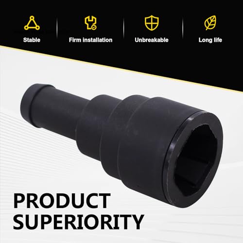 2 PCS Automotive Heater Hose Fittings, Coolant Connectors, Quick Connect Hose Connection Parts, Compatible with Buick GMC Chevrolet Ford Lincoln 15032062 15151873 15151875 (Black)