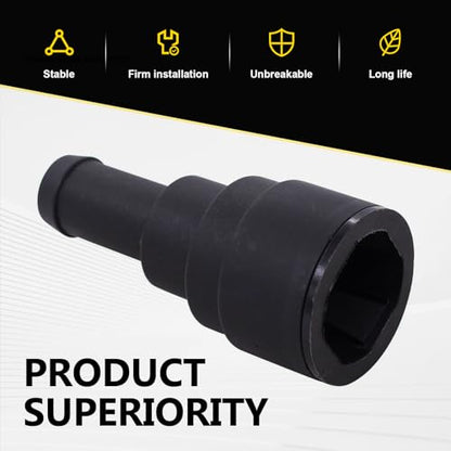 2 PCS Automotive Heater Hose Fittings, Coolant Connectors, Quick Connect Hose Connection Parts, Compatible with Buick GMC Chevrolet Ford Lincoln 15032062 15151873 15151875 (Black)