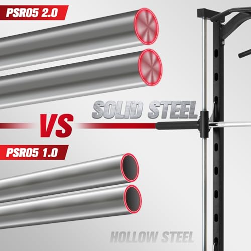 RitFit Smith Machine Power Rack with LAT-Pull Down System - style: Smith Machine Black 2.0