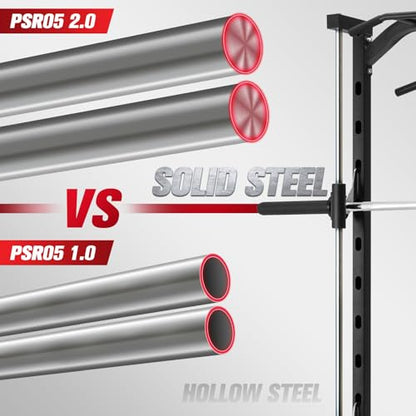 RitFit Smith Machine Power Rack with LAT-Pull Down System - style: Smith Machine Black 2.0