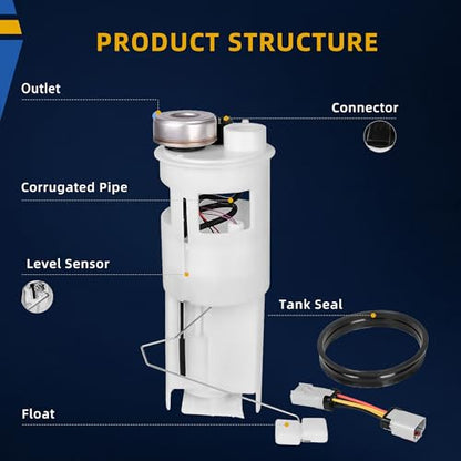 DWVO Fuel Pump Compatible with 1996 1997 Dodge Ram 1500 2500 3500 3.9L 5.2L 5.9L 8.0L - style: For 96-97 Ram 1500/2500/3500