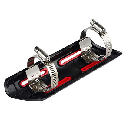 NICECNC Universal Red 4 Stroke Exhaust Heat Protector Shield - color: red