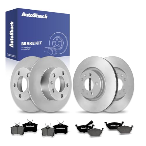 AutoShack Front & Rear Brake Rotors & Premium Pads for VW Jetta 2006 - style: Brake Rotor & Premium Pad