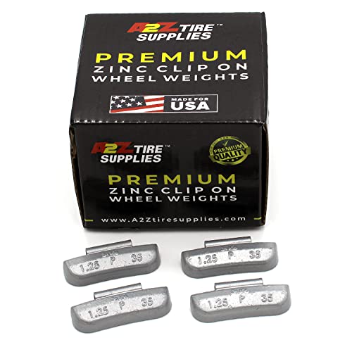 P Series Hammer on ZINC Wheel Weights Coated (1.25oz) Box of 50pcs - size: 1.25oz