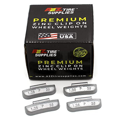 P Series Hammer on ZINC Wheel Weights Coated (1.25oz) Box of 50pcs - size: 1.25oz