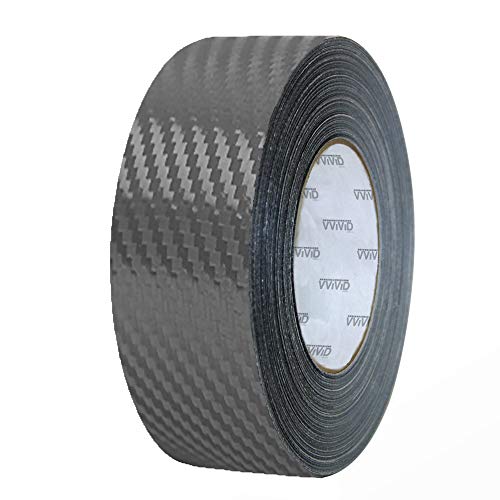 VViViD Dry Carbon Fibre Detailing Vinyl Wrap Tape 2" x 20ft DIY Roll (Gunmetal Grey) - color: Carbon Fiber Gunmetal Grey