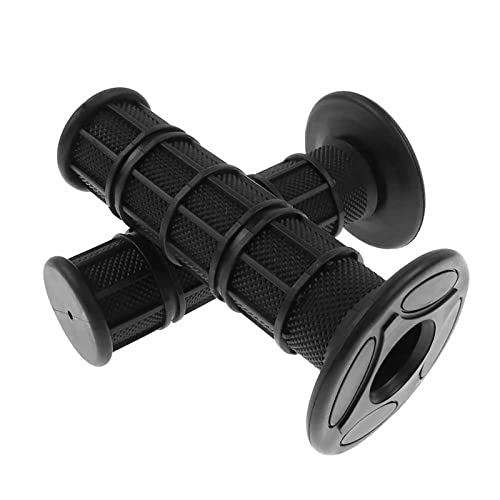 FLYPIG Universal 22mm 7/8" Motorcycle Handlebar Grips Bike Grips Non Slip Rubber Hand Grips for Honda Yamaha Suzuki Kawasaki KLX CRF YZF XR Polaris Arctic Cat Off Road Dirt Bike Handle Grips - color: black