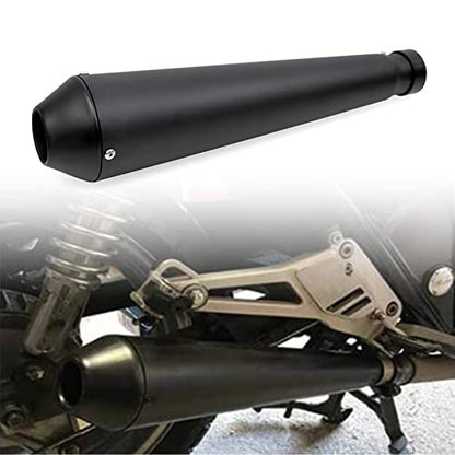Sporacingrts Stainless Steel Motorcycle Exhaust Muffler Black - color: Black