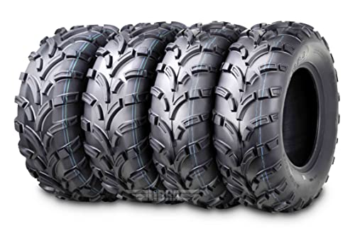 WANDA Set4 ATV/UTV Tires 25x8-12 Front & 25x10-12 Rear 6PR P373-10243/10244 - size: 25X8-12&25X10-12