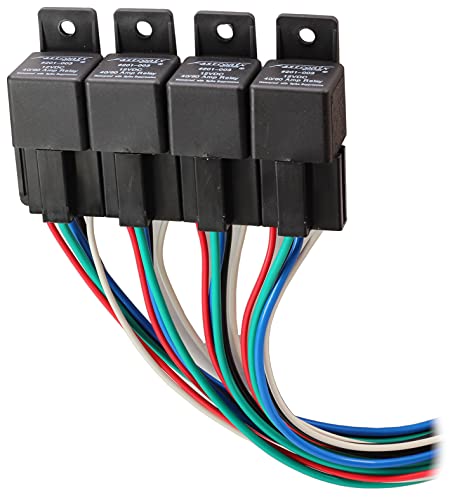 Fastronix High Current 40/60A Relay Panel with Interlocking Sockets - size: 4 Relay and Socket Panel