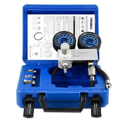 Cylinder Leak Tester Kit with Dual-Gauge, Engine Leak Detector Kit - color: Cylinder Leak Tester Kit