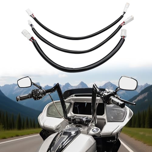 10" Handlebar Switch Wires & Throttle-by-Wire Wires for Harley - size: 10"