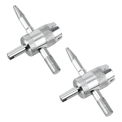 Gosknor 2pcs 4-Way Valve Core Tools, 4-in-1 Tire Valve Tool
