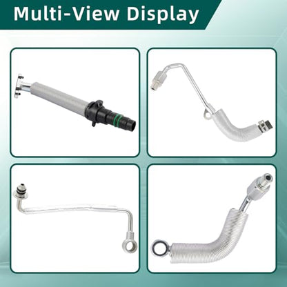 AUTOKAY Turbo Charger Coolant Return Hose Line For Chevy Cruze Sonic Trax