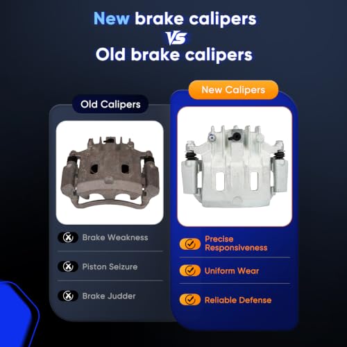 ECCPP 18-B4753 Rear Left Disc Brake Caliper Assembly w/Bracket - size: Rear Left[18-B4753]