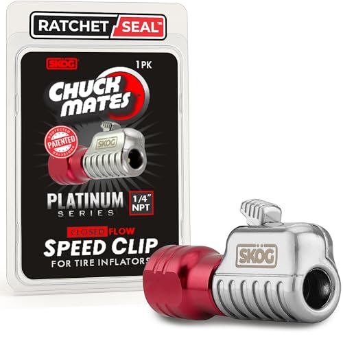 Chuck Mates Platinum 1/4" NPT Locking Quick-Connect Air Chuck, Closed-Flow - size: 1 Pack, style: For Shop Air Hoses (NPT Closed)