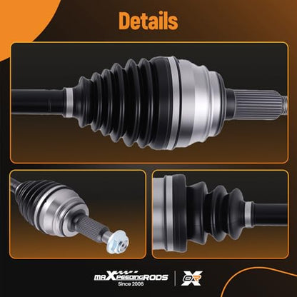 maXpeedingrods 2PCS Front Left and Right CV Axle Shaft Assembly for Chevy - size: Front Driver and Passenger Side