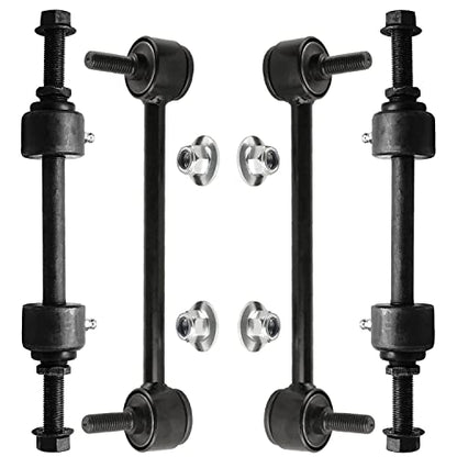 Detroit Axle - 4WD Front and Rear Sway Bar End Links Replacement for 2017 - size: 4S50151/Group