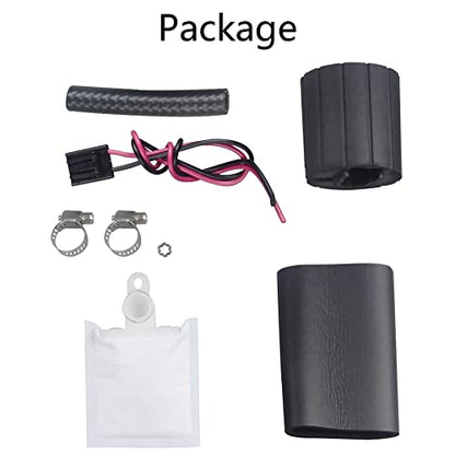 255LPH Electric Fuel Pump High Performance Replace Walbro GSS341 with Installation Kits - size: GSS341