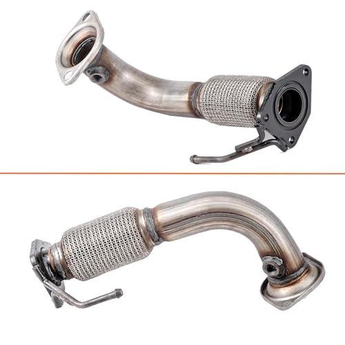 100% Stainless Steel Front Exhaust Flex Pipe 52349 - size: for 2003-2007 Honda Accord 2.4L