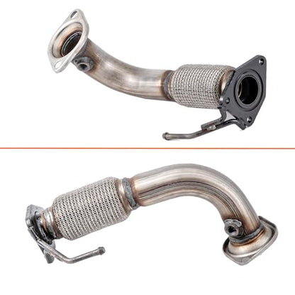 100% Stainless Steel Front Exhaust Flex Pipe 52349 - size: for 2003-2007 Honda Accord 2.4L