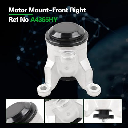 Engine Motor and Transmission Mount Kit Compatible with 2015-2024 Murano - size: A7394 A7395 A4365HY A4373 A7383 A7386