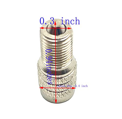 8 Pack Flow Through Tires Air Cap Double Seal Valve Stem Cap Inflate Tire Valve Caps for High Pressure Truck Car RV Bus Tires