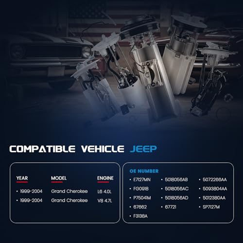 KELOKE Electric Fuel Pump Module Assembly Compatible with Jeep - color: E7127MN