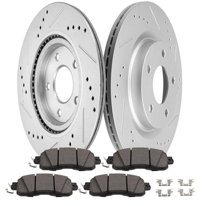 SCITOO - Brake Kits For Nissan For Altima 2013-2023 - size: Front 31464 + D1650 [2+4PCS]
