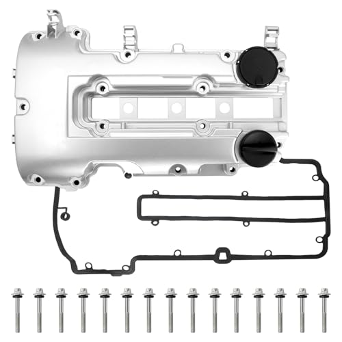 Upgraded Aluminum Engine Valve Cover with Gasket, Compatible with Chevy Cruze 2011-2016,Sonic 2012-2020,Trax 2013-2021,Volt 2011-2015&Buick Encore 2013-2021&Cadillac ELR 2014-2016, Replace# 55573746