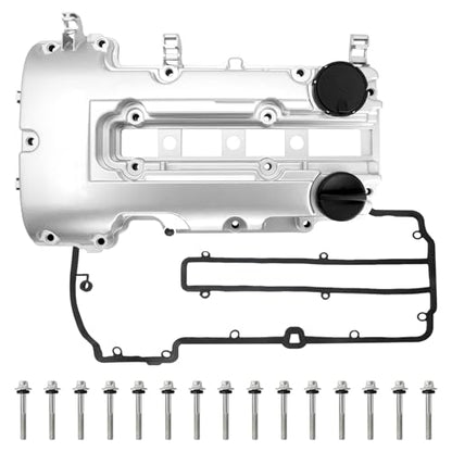 Upgraded Aluminum Engine Valve Cover with Gasket, Compatible with Chevy Cruze 2011-2016,Sonic 2012-2020,Trax 2013-2021,Volt 2011-2015&Buick Encore 2013-2021&Cadillac ELR 2014-2016, Replace# 55573746