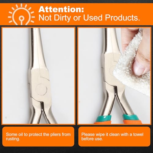 SPEEDWOX 5.5 Inch Hose Grip Pliers Spark Plug Removal Tools Long Reach