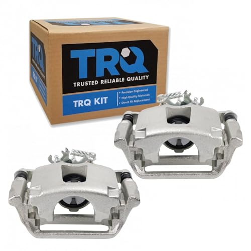 TRQ Rear Left and Right Brake Caliper Set Caliper Brackets Hardware - style: CLA32370