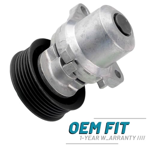 IRONTEK 1302873 Belt Tensioner Assembly with Pulley Compatible for 2006-2009 Mazda 3 2002-2008 Mazda 6 Mazda MPV MX-5 Ford Fiesta/Maverick #38408 534032610 - size: 1302873