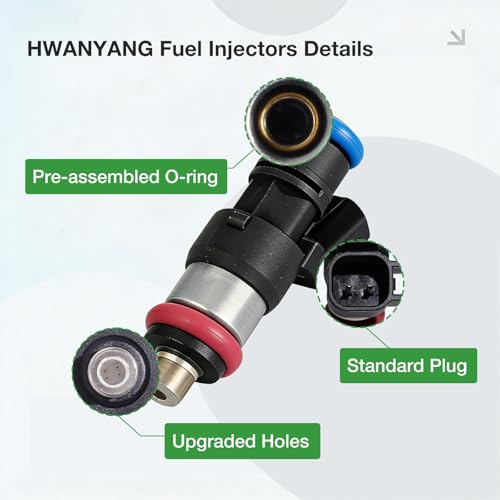 HWANYANG Fuel Injectors Compatible with Ford for Edge for Flex for Taurus