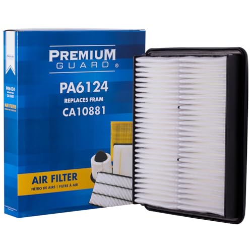PG PA6124 Engine Air Filter | Fits 2011-2015 Hyundai Sonata 2.4L; 2011-2014 Sonata 2.0L; 2012-2017 Azera 3.3L; 2014-2016 Kia Cadenza 3.3L - size: Premium Guard