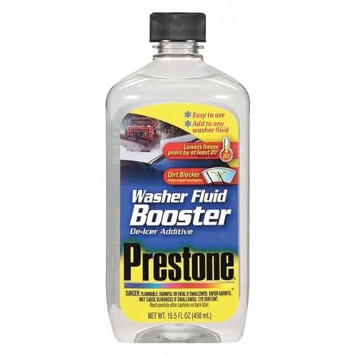 Prestone AS240 Windshield Washer Fluid Booster De-Icer Additive - 15.5 oz. - size: 15.5 Fl Oz (Pack of 1)