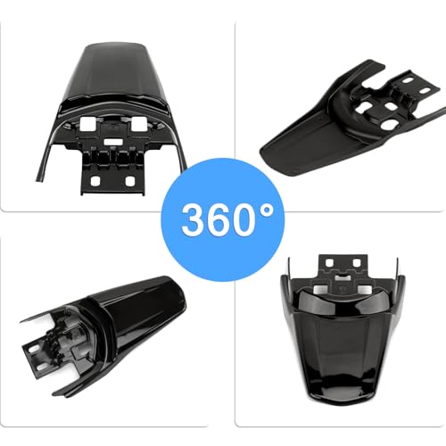 XINGWU Front Rear Fender Set for Surron Light Bee X/S Segway X160/X260 Electric Dirt Bike Fender Shock Fender for Ebikes Surron Parts Black Whole Kit - size: Whole Kit, style: Black