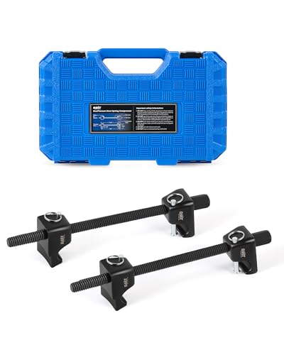 OMT Macpherson Strut Spring Compressor Tool Set with 10.5" Range - color: Black, size: 10.5" Max. Compression Stroke