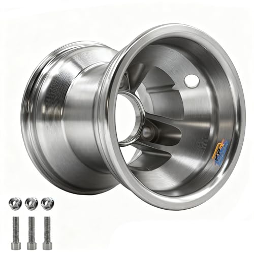 5inch Aluminum Front Wheel Rim Replacement for Go Karts UTV Karting Dirt Bike ATV Quad Bike with 10X4.50-5 Tire (Centre Hole Model) - size: Centre Hole Front Wheel Rim-10x4.50-5