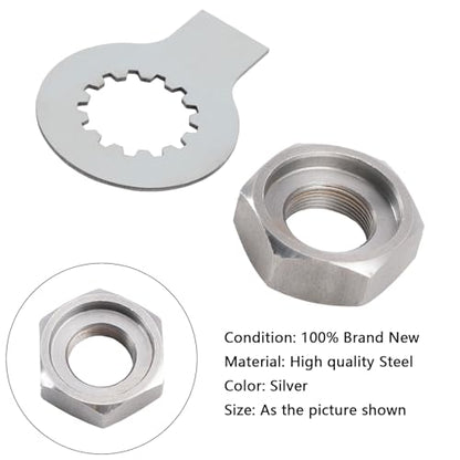Topteng Front Sprocket Nut Lock Washer Tab Kit for YAMAHA R6 1999-2006, YZF 600 THUNDERCAT 1995-2007, YZF 1000 THUNDERACE 1997, TDM 850 1993