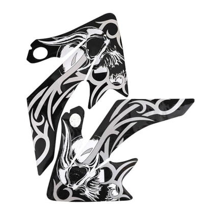 Skull Dirt Pit Bike Decals Stickers Graphics Kit Plastic Fender Fairing Sticker for CRF50 XR50 110cc 125cc SSR Taotao Baja SDG Offroad Motorcycle 50cc 70cc 90cc 110cc 125cc